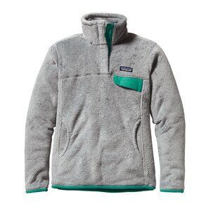 Patagonia Re-Tool Snap-T Pullover 25442 | Tailored Grey Nickel X-Dye Emerald | W